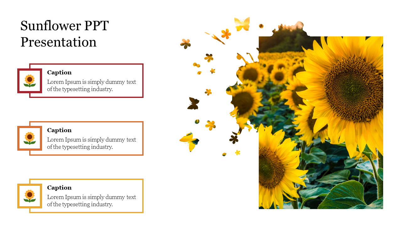 beautiful-sunflower-ppt-presentation-template-slide